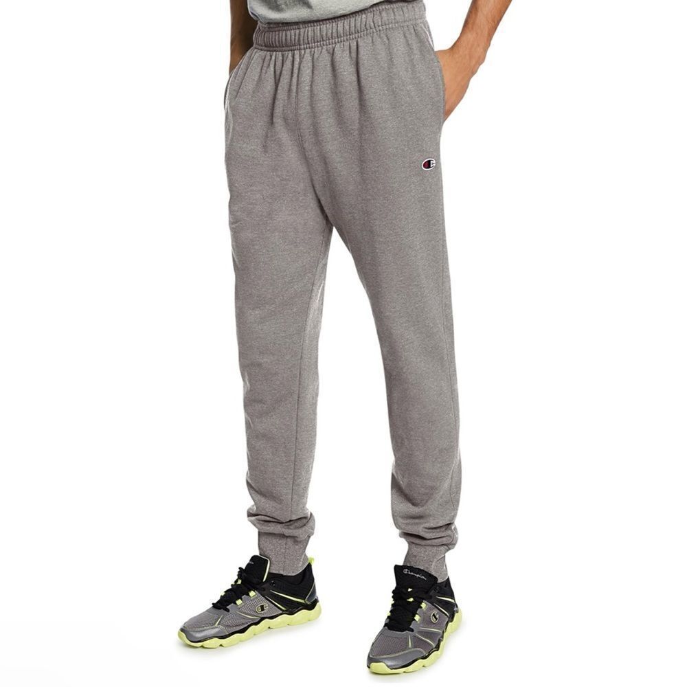 Champion Powerblend Fleece Oxford Gray Joggers Size XL NWT